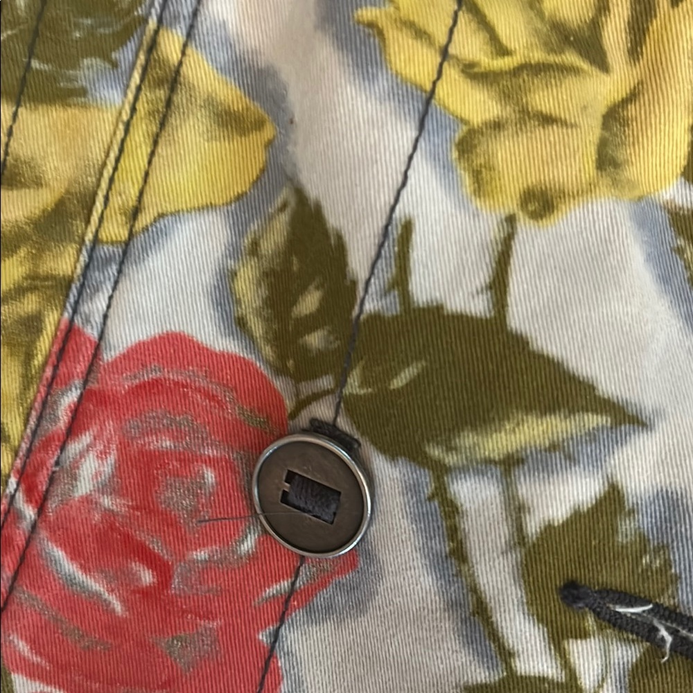 Hurley Red and Yellow Jean Jacket with Tailored Design - Picture 6 of 10